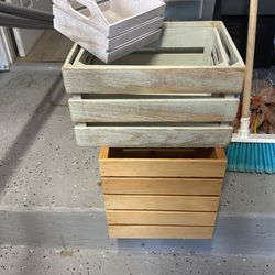 Wood Boxes, Cake Stand