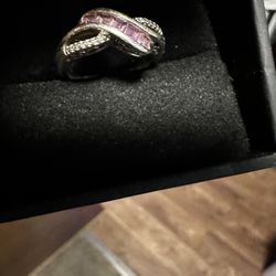 Size 6 Kay jewelry Pink Center Pieces