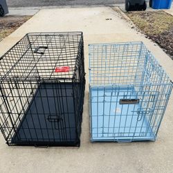 The Best Dog crate With Two Door,black N Blue,$30 Each Or Take Both $50