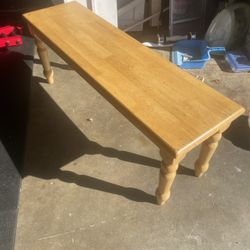 Nice Solid Wood Bench ( For Inside Or Outside 