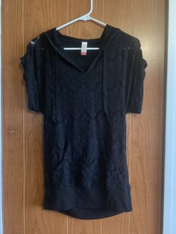 size small hooded swim cover up