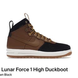 Nike Lunar Force 1 Duckboot 805899 202 Size 13 Ale Brown Black
