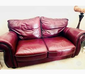 Leather Love Seat