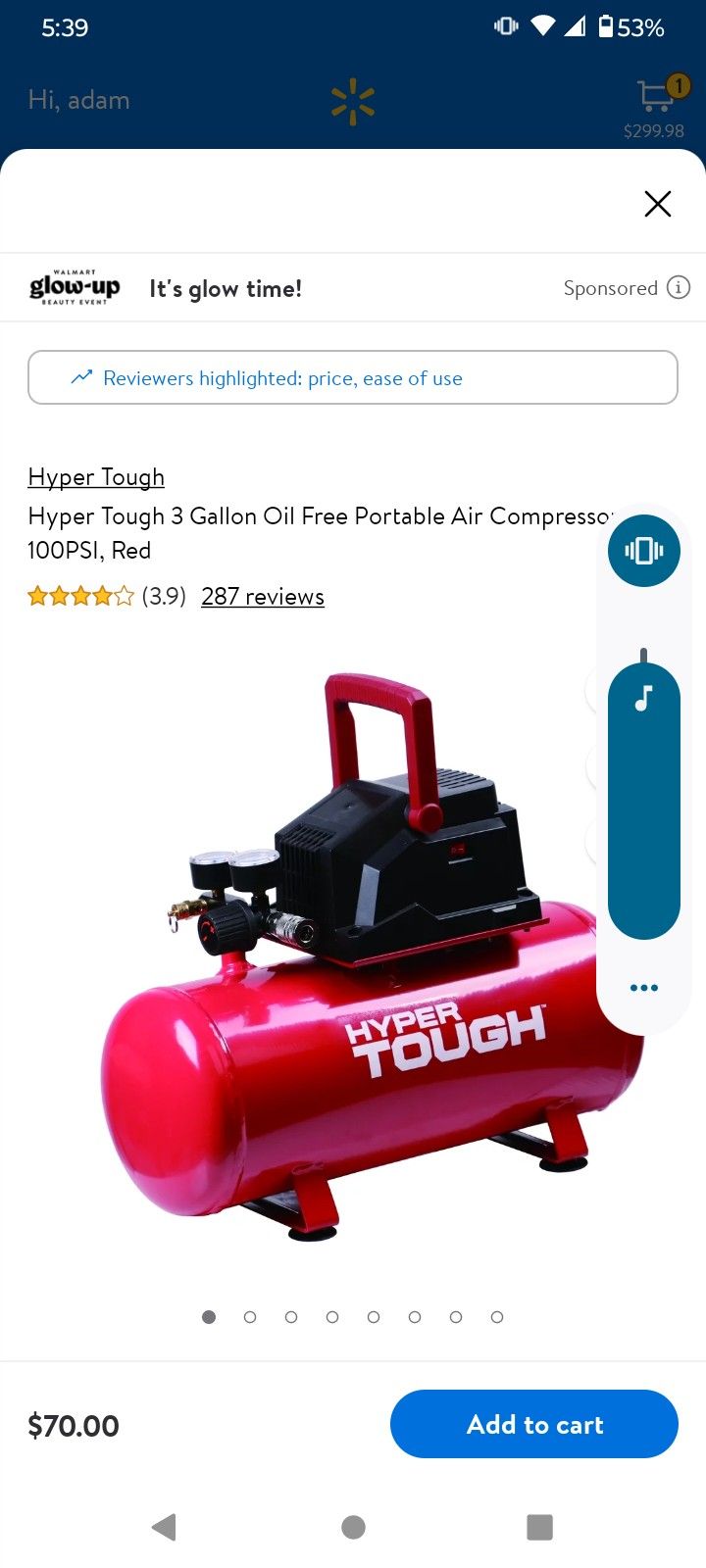 Hyper Tough Air Compressor 