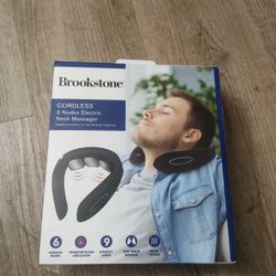 Brookstone Cordless 3 Nodes Electric Neck Massager For Sale 