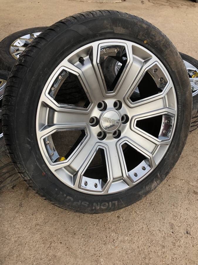 New 22” Denali Rims and Tires 6 Lug Wheels Chevy Silverado Sierra 22s