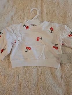 Baby levis cherry sweater