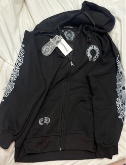 Chrome Hearts Black Zip-Up