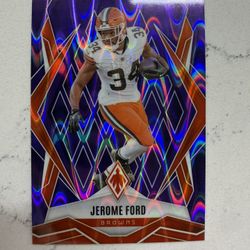 2025 Panini Phoenix Jerome Ford #3 Purple Seismic 34/49