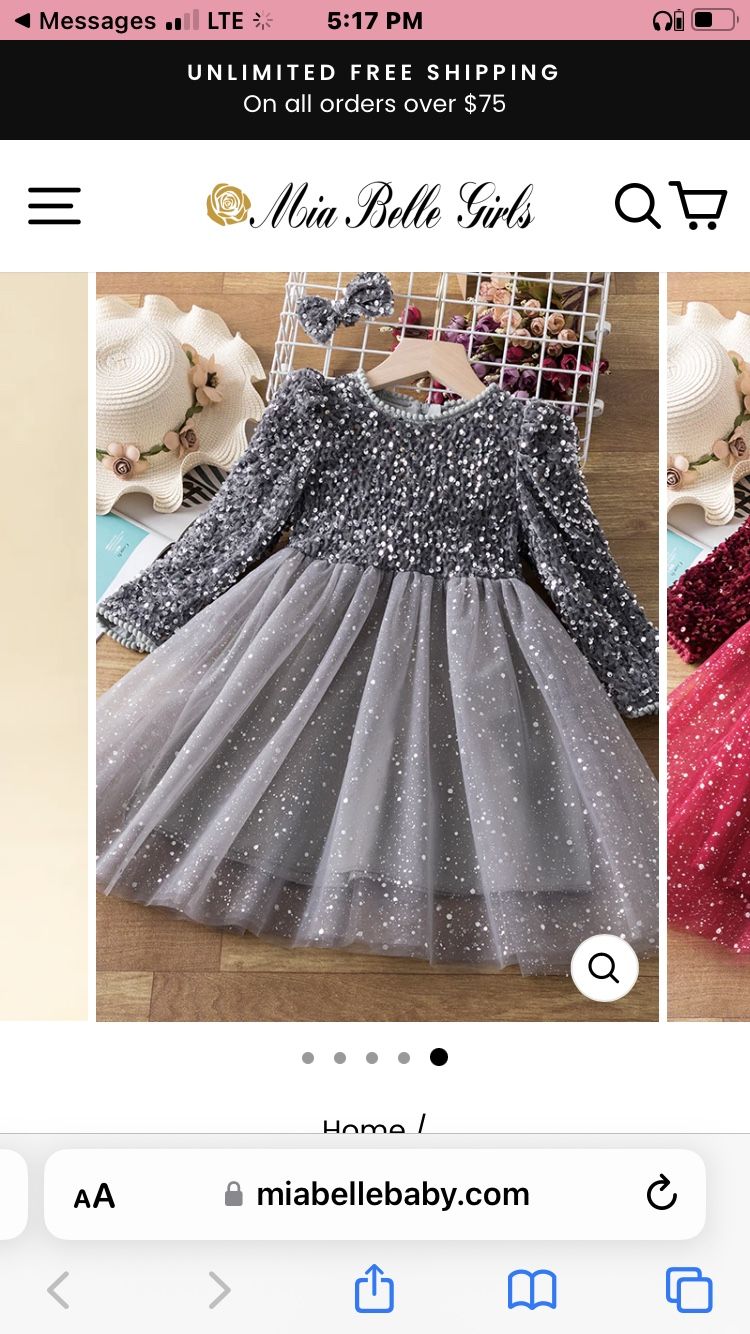 Oh, Sparkly Night Sequin Tutu Dress new with tags size 6-7