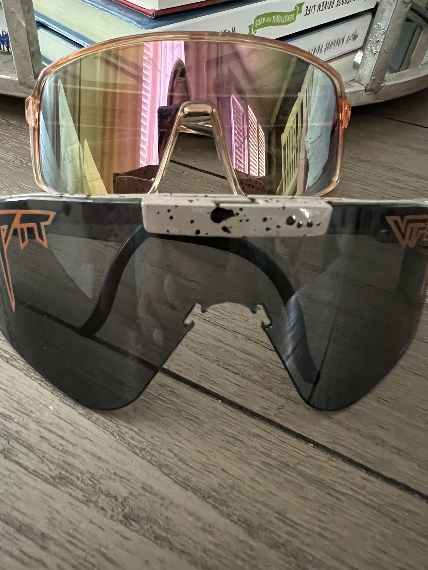 2 Pairs Of Baseball Sunglasses Pit Vipers