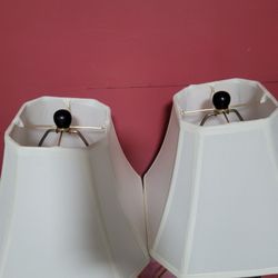 A Beautiful Pair Lamps 