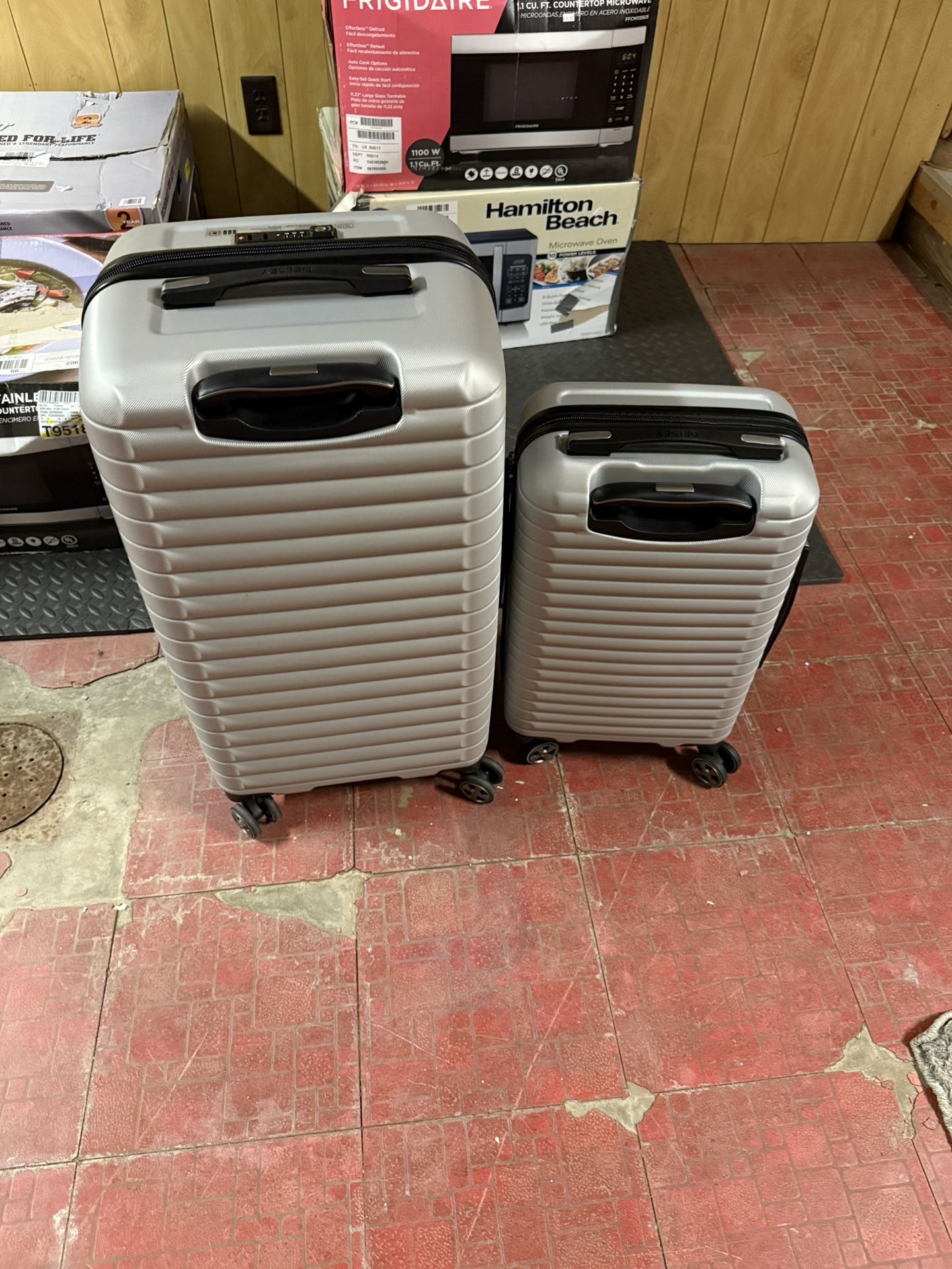 DELSEY PARIS Cruise 3.0 Hardside Expandable Luggage, WHITE, 2 Piece Set