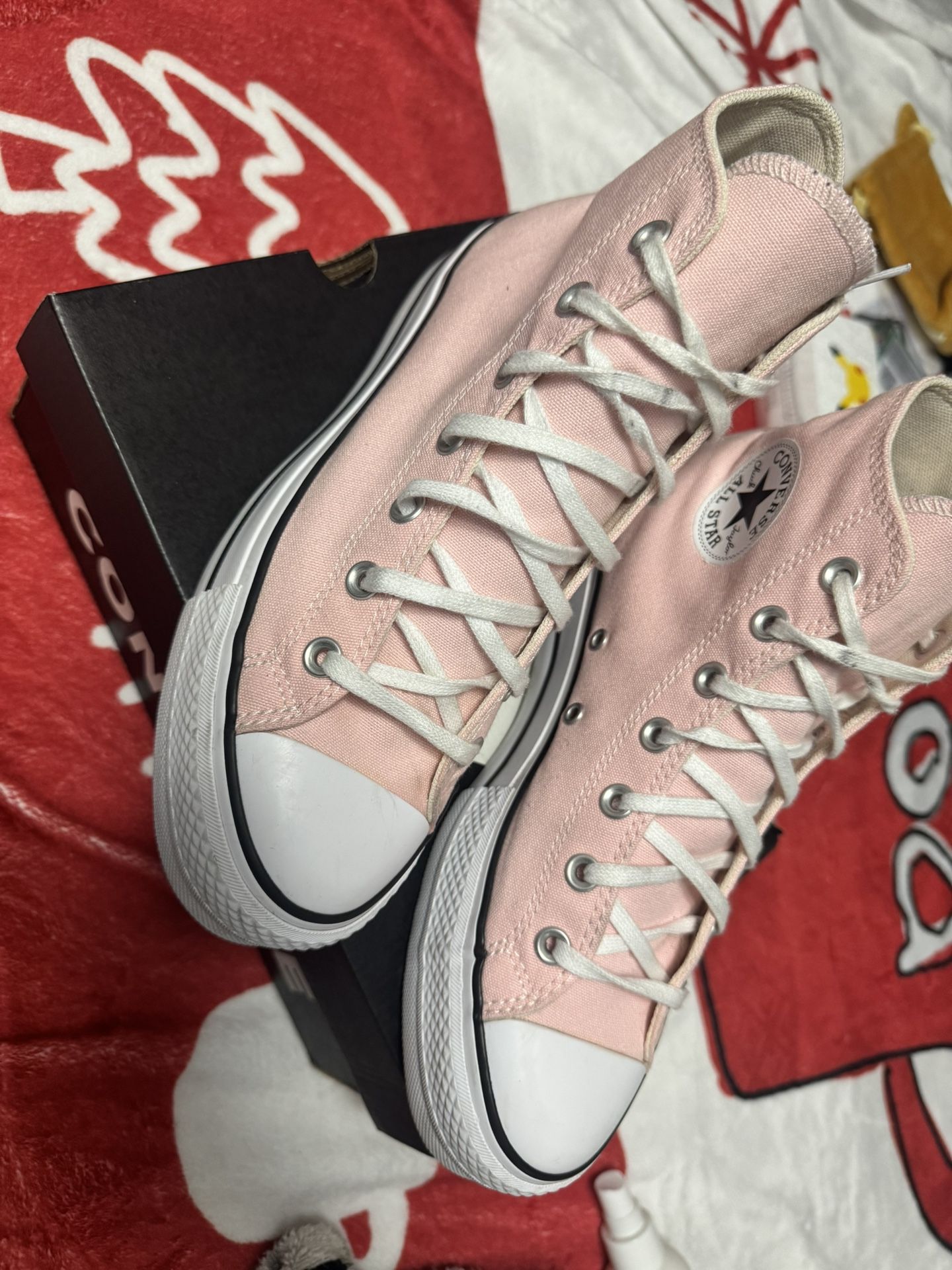 Pink Platform Converse