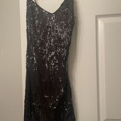 Lulu’s Black Sequin Mini Dress