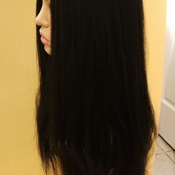 Long Black Straight Wig
