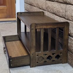Buddha Altar Table, 3-Tier Storage Cabinet with Drawer