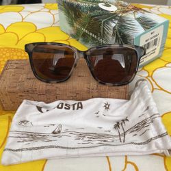 COSTA “May” Shiny Tiger Cowrie Copper Sunglasses