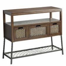 Pier 1 Imports "Logan" Console Table with Rattan Drawers