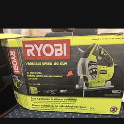 Ryobi Variable Speed Jig Saw, 6.1 Amp Motor Orbital Action With Speed Mach