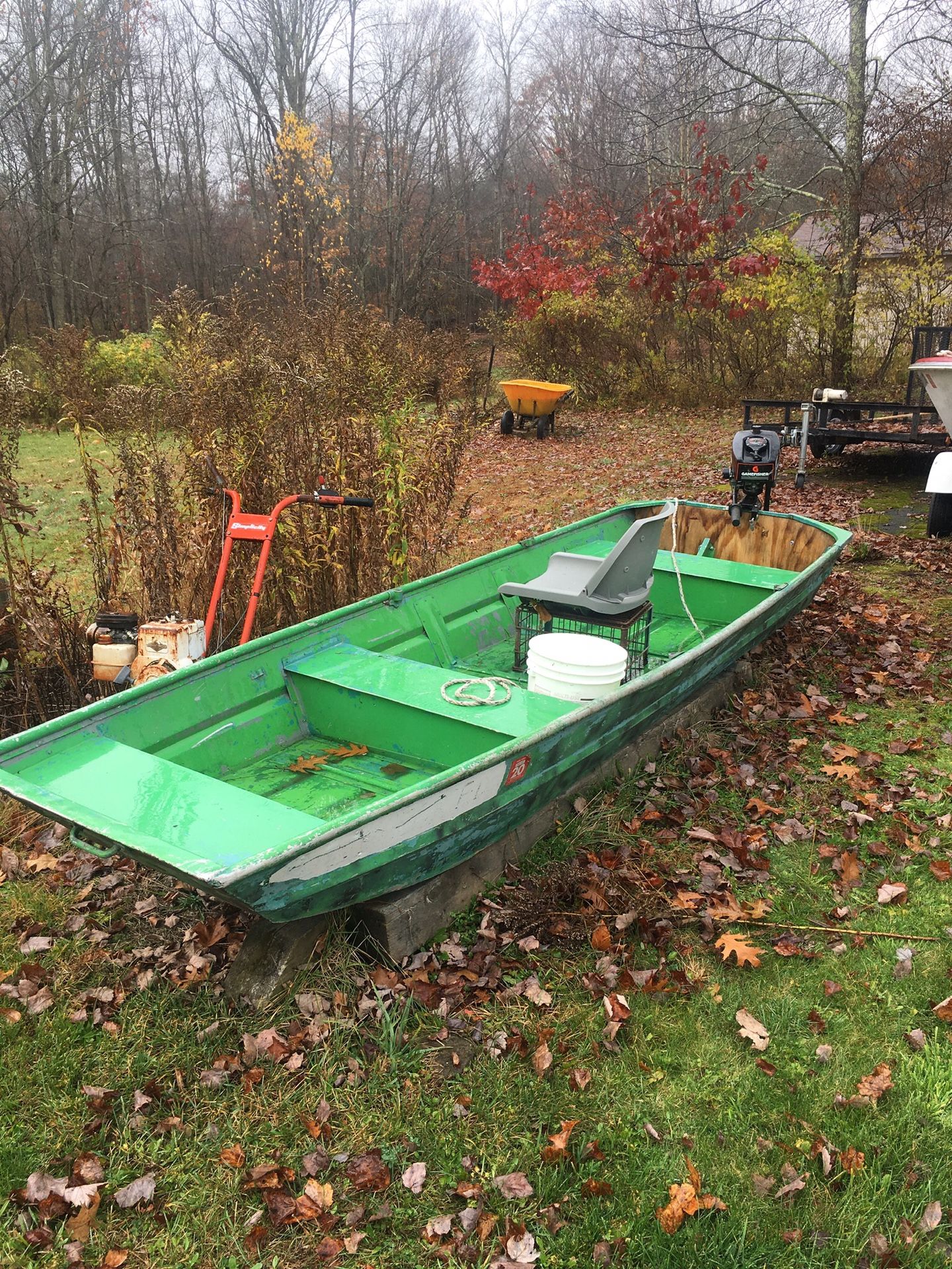 12 ft row boat with motor for Sale in Liberty, NY OfferUp