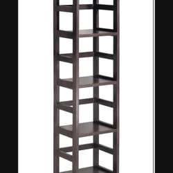 Winsome Leo Beech Wood 4-Tier Shelf, Espresso92514