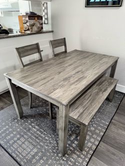 Gray 6-Piece Dining Table