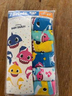 4T baby shark underwear