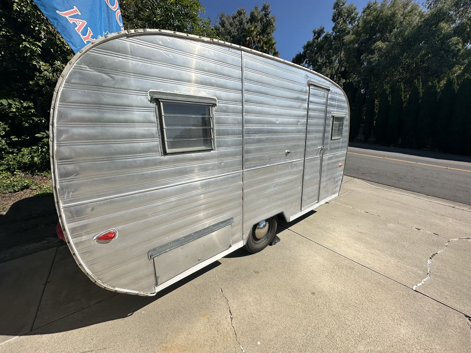 Aluma-Lite Holiday Rambler Vintage Trailer Reproduction Decal Canned Ham Decal