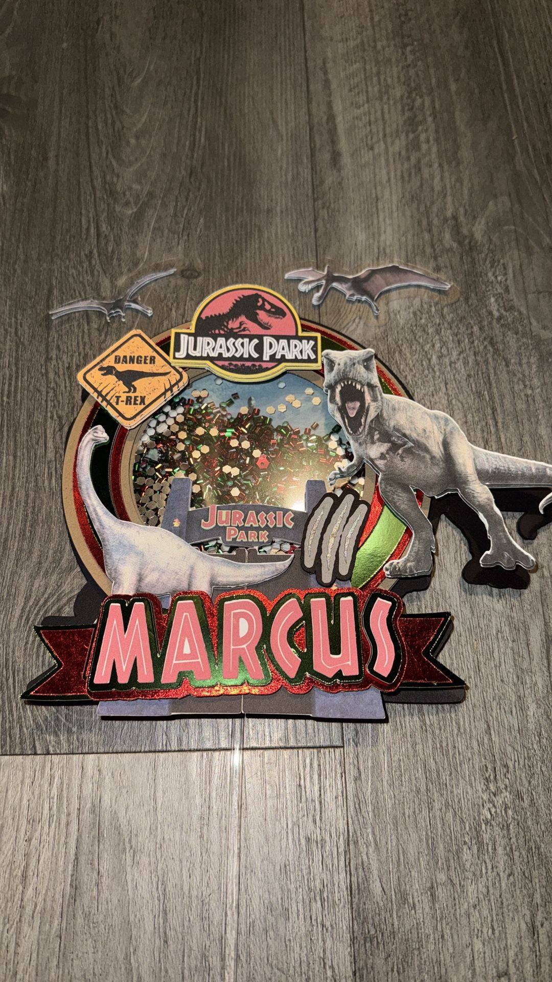 Jurassic Park Cake Topper 