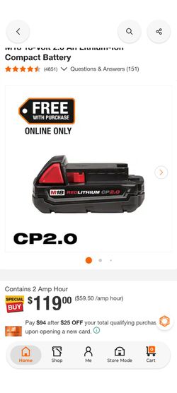 Milwaukee battery