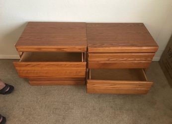 Small Twin Wooden Dressers