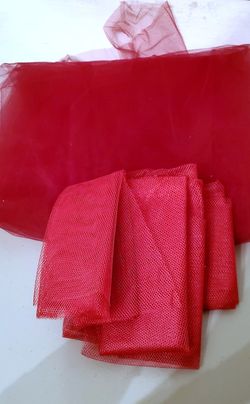 Wine Color Tulle Fabric and Netting 
