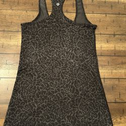 Lululemon Black And Grey Racerback Tank Size Small