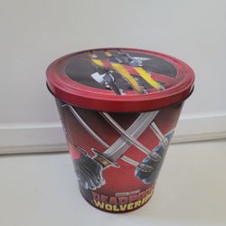 Deadpool & Wolverine Regal Theaters Popcorn Bucket Snapco 3 Marvel Tin