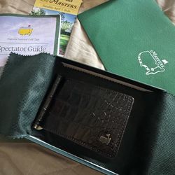 2026 Masters Money Clip Embossed Black - M26LTHRCLIP-BLK