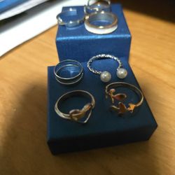 7 Assorted Toe Rings