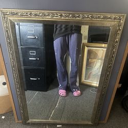 Like New Mirror with Gold Frame
