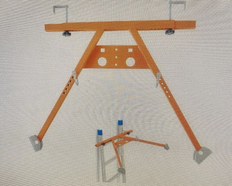 Ladder Stabilizer Safety Accessory Steel, Adjustable Length 16.6-21" Hold 380lbs