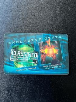 BLIZZCON 2011 WoW WORLD OF WARCRAFT MURKABLO Code  Card collectible