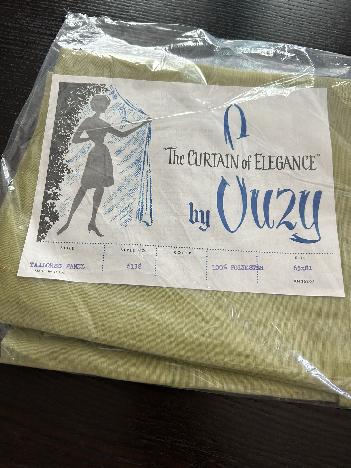 Vintage Curtain Panel By Suzy. Still In Package.