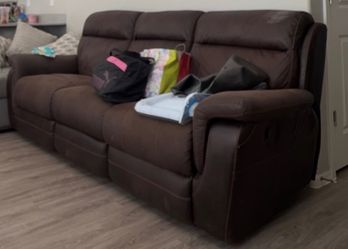 Brown couches