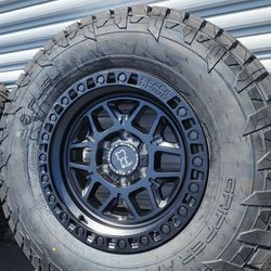 new 17" black rhino kelso wheels rim tires Chevy Gmc Toyota Nissan 