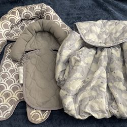 Baby Car Seat Cover And Carseat Head Support Pillow