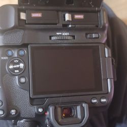 Canon camera EOS rebel t8i with accessories