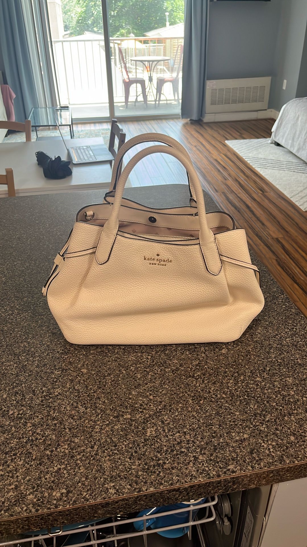 White Kate Spade Dumpling Satchel