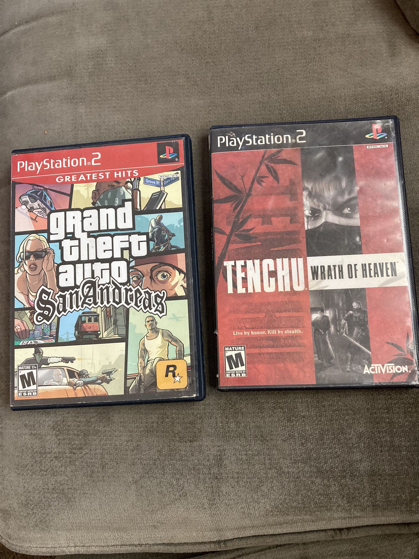 Tenchu Wrath & Grand Theft Auto PlayStation 2 Games Ps2