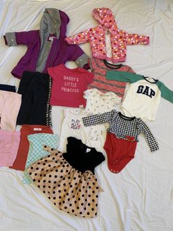12 Month Baby Girl Clothes, Winter Jacket, Onzies, Dress