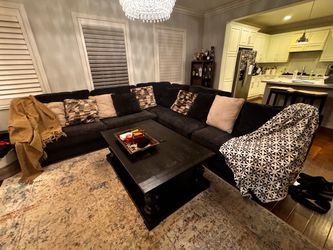 3pc sectional 120x120 charcoal color