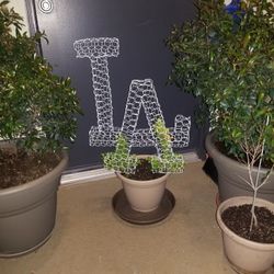 LA Dodgers Topiary Plant - 24" White Or Blue